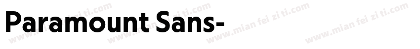 Paramount Sans字体转换